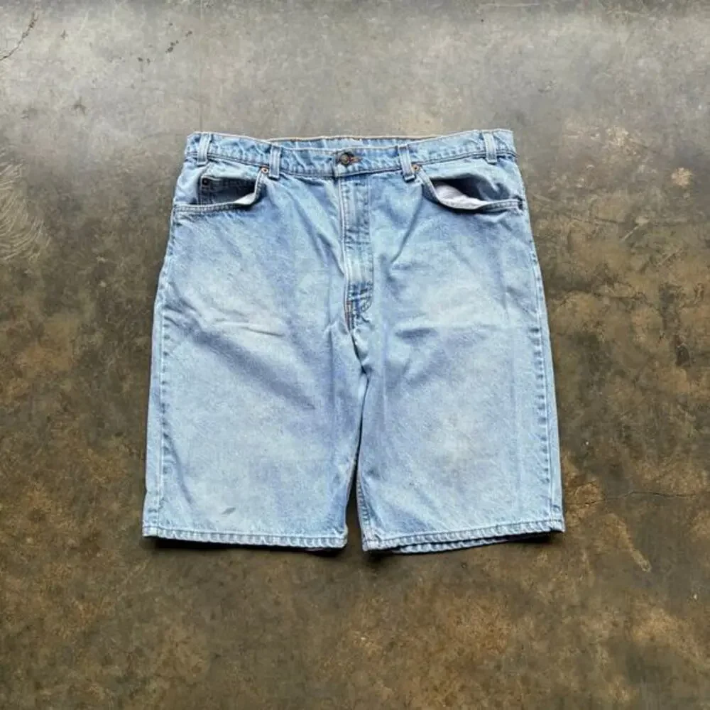 Vintage 90s Light wash Levis Orange Tab‎ Jorts